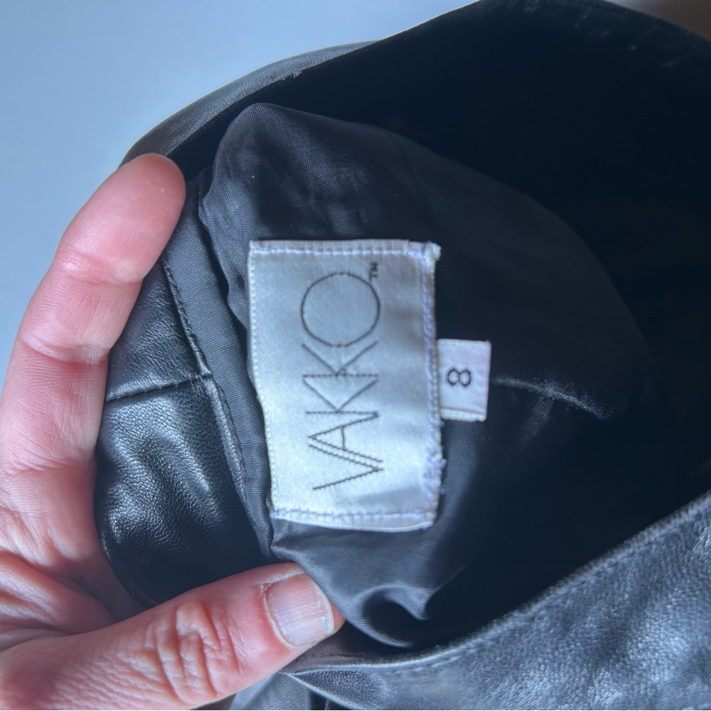 Vakko Black Leather Trousers - Picture 15 of 15